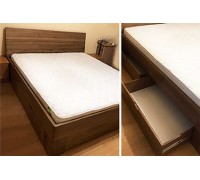 Кровать из ясеня с ящиками – «Соната»