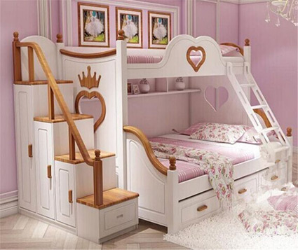 Двухъярусные кровати Романтический стиль